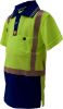 Picture of CAUTION HI-VIS CHILDRENS MICROFIBRE POLO